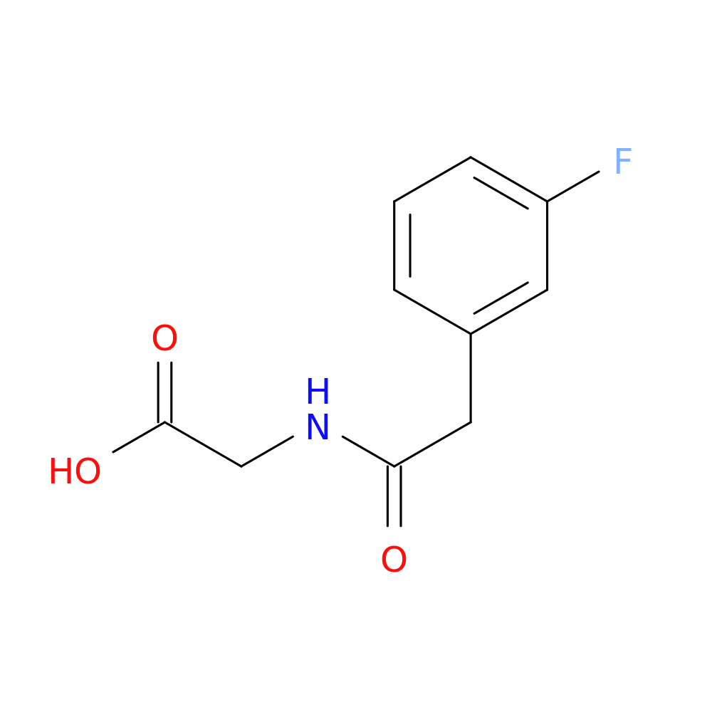 2-[2-(3-Fluorophenyl)acetamido]acetic acid
