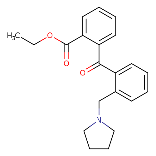 2-Carboethoxy-2'-pyrrolidinomethyl benzophenone