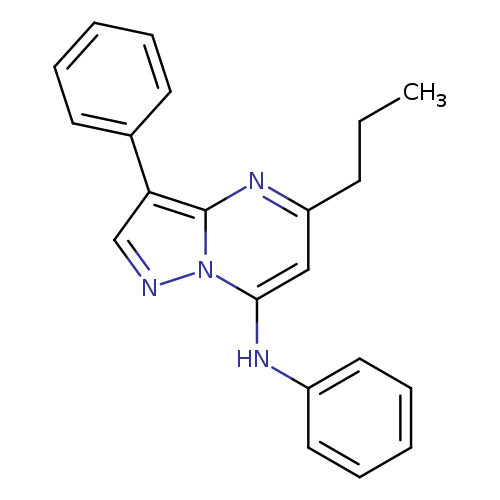 N,3-diphenyl-5-propylpyrazolo[1,5-a]pyrimidin-7-amine