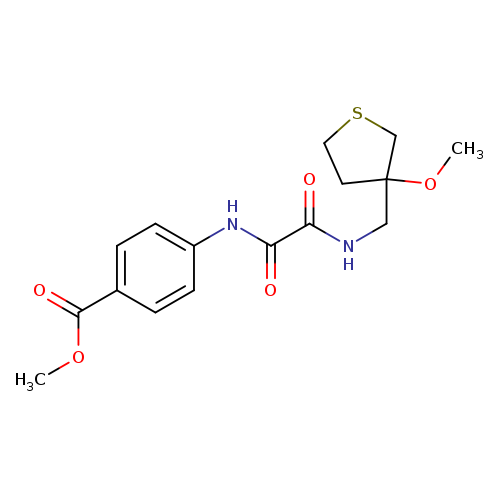 methyl 4-({[(3-methoxythiolan-3-yl)methyl]carbamoyl}formamido)benzoate