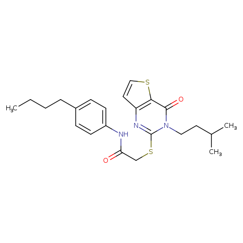 N-(4-butylphenyl)-2-{[3-(3-methylbutyl)-4-oxo-3H,4H-thieno[3,2-d]pyrimidin-2-yl]sulfanyl}acetamide