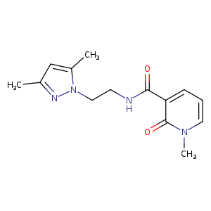 N-[2-(3,5-dimethyl-1H-pyrazol-1-yl)ethyl]-1-methyl-2-oxo-1,2-dihydropyridine-3-carboxamide