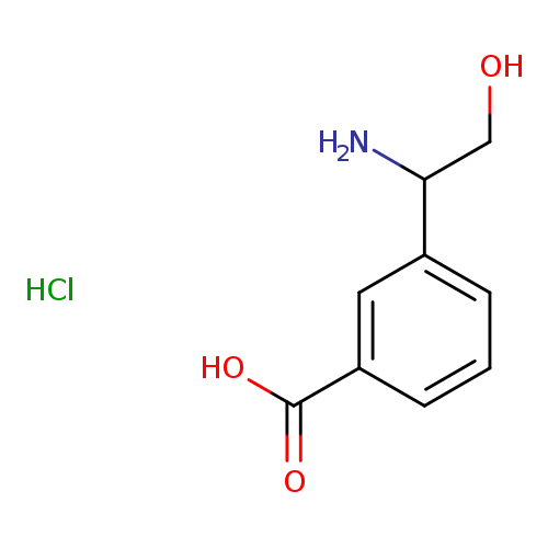 3-(1-amino-2-hydroxyethyl)benzoic acid hydrochloride