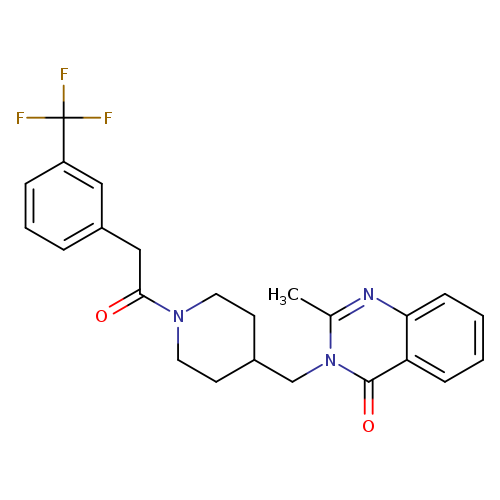 2-methyl-3-[(1-{2-[3-(trifluoromethyl)phenyl]acetyl}piperidin-4-yl)methyl]-3,4-dihydroquinazolin-4-one