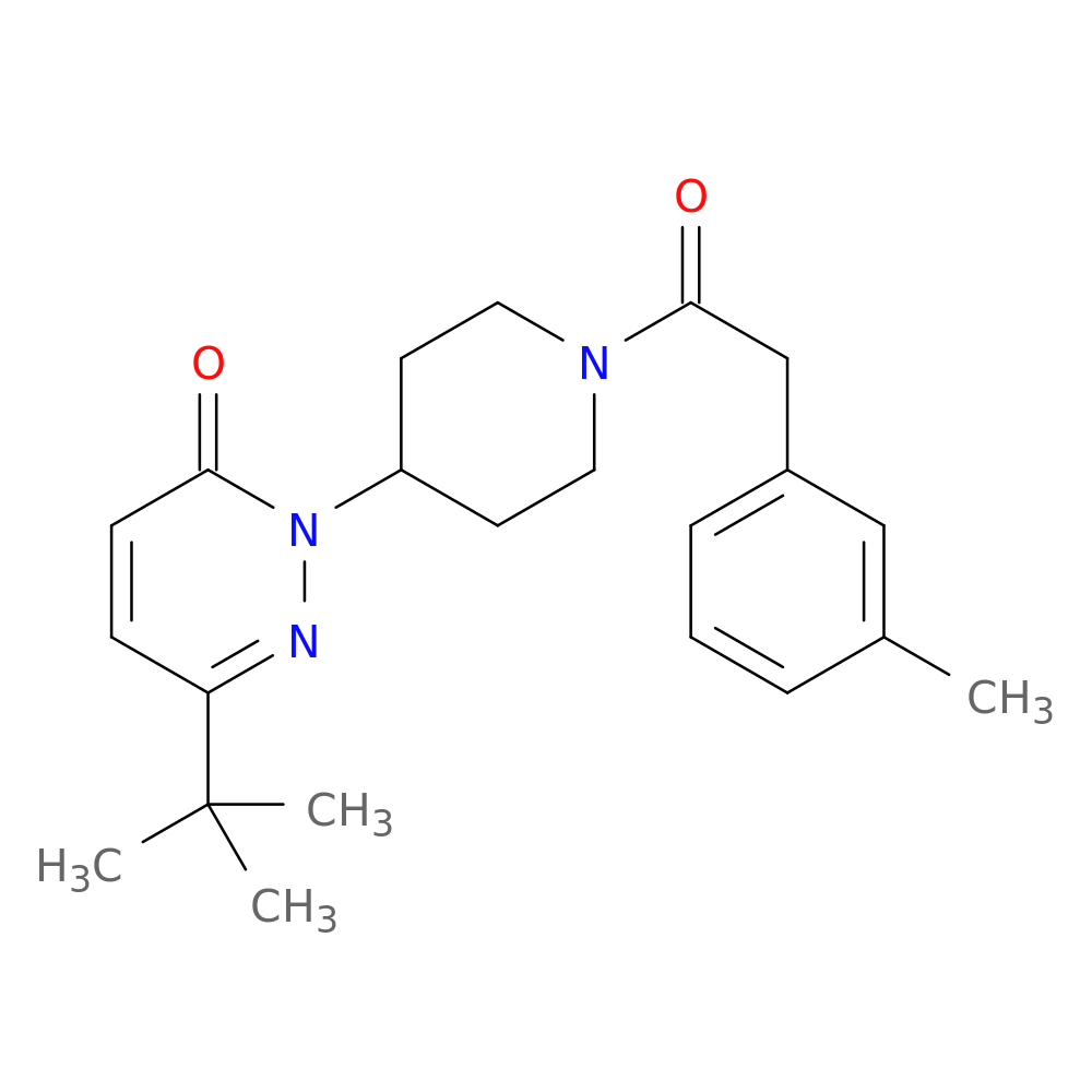 6-tert-butyl-2-{1-[2-(3-methylphenyl)acetyl]piperidin-4-yl}-2,3-dihydropyridazin-3-one