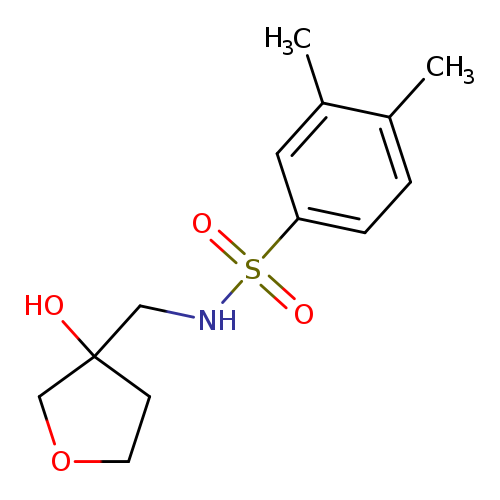 N-[(3-hydroxyoxolan-3-yl)methyl]-3,4-dimethylbenzene-1-sulfonamide