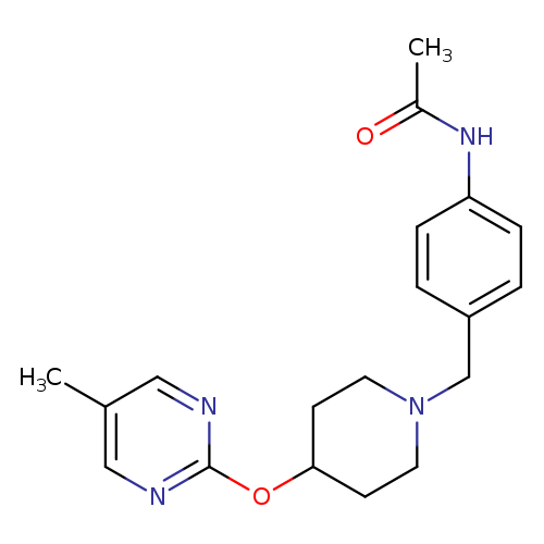 N-[4-({4-[(5-methylpyrimidin-2-yl)oxy]piperidin-1-yl}methyl)phenyl]acetamide