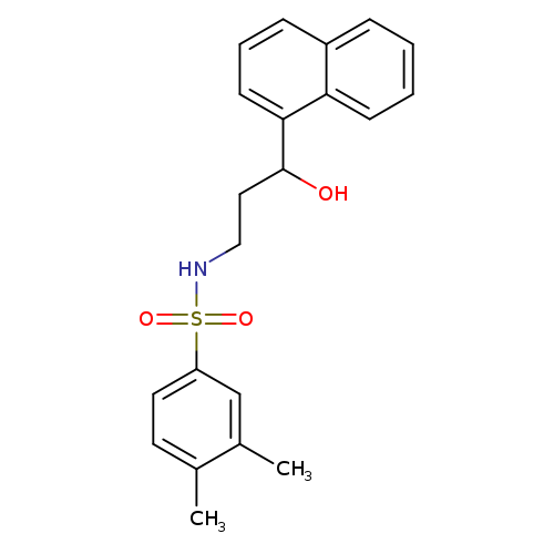 N-[3-hydroxy-3-(naphthalen-1-yl)propyl]-3,4-dimethylbenzene-1-sulfonamide