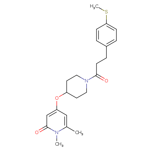 1,6-dimethyl-4-[(1-{3-[4-(methylsulfanyl)phenyl]propanoyl}piperidin-4-yl)oxy]-1,2-dihydropyridin-2-one