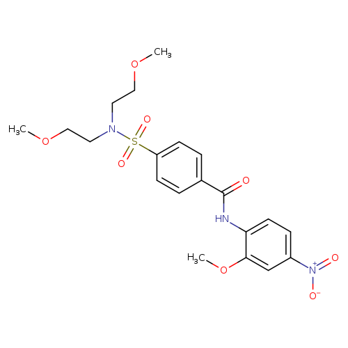 4-[bis(2-methoxyethyl)sulfamoyl]-N-(2-methoxy-4-nitrophenyl)benzamide