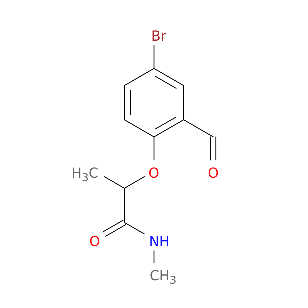 2-(4-bromo-2-formylphenoxy)-n-methylpropanamide