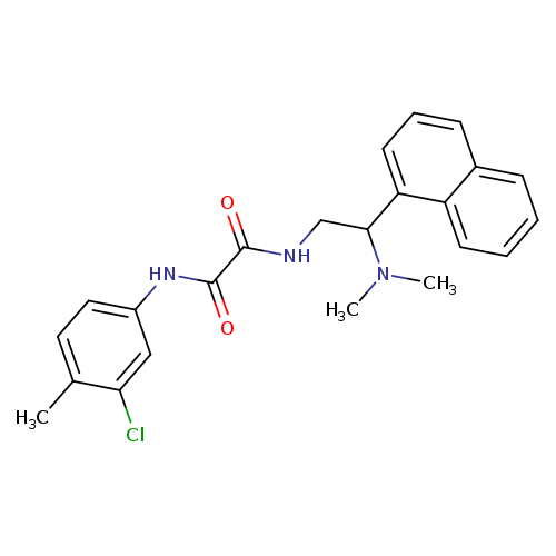 N'-(3-chloro-4-methylphenyl)-N-[2-(dimethylamino)-2-(naphthalen-1-yl)ethyl]ethanediamide