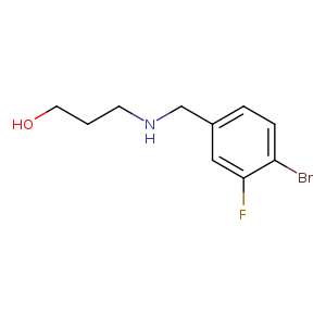 3-{[(4-bromo-3-fluorophenyl)methyl]amino}propan-1-ol