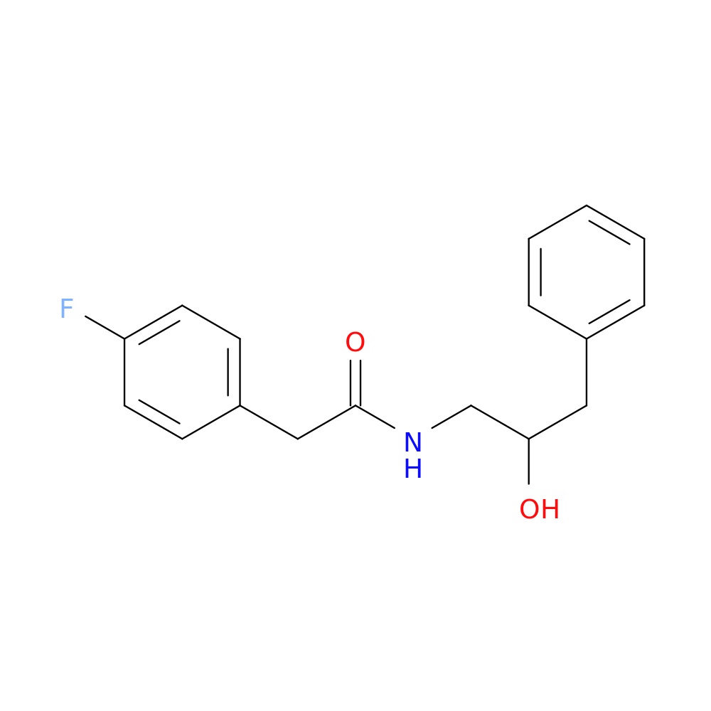 2-(4-fluorophenyl)-N-(2-hydroxy-3-phenylpropyl)acetamide