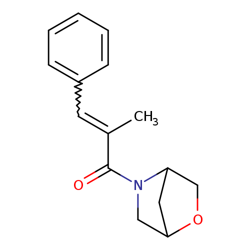 (2E)-2-methyl-1-{2-oxa-5-azabicyclo[2.2.1]heptan-5-yl}-3-phenylprop-2-en-1-one