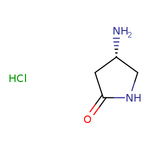 2-Pyrrolidinone, 4-amino-, monohydrochloride, (4S)-