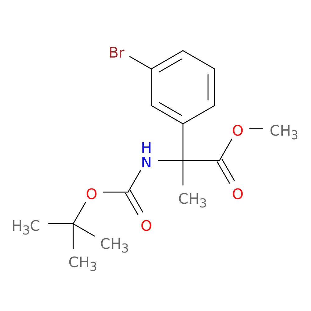 methyl 2-(3-bromophenyl)-2-{[(tert-butoxy)carbonyl]amino}propanoate