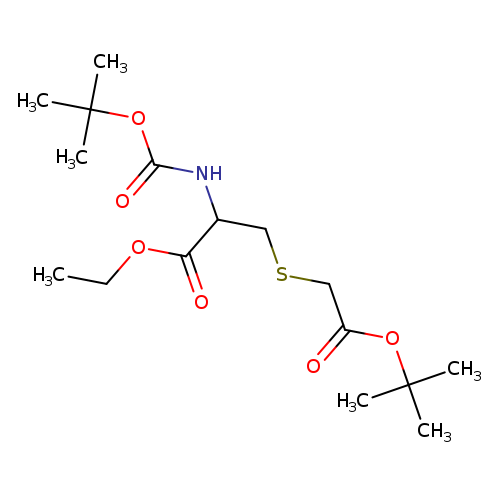 ethyl 3-{[2-(tert-butoxy)-2-oxoethyl]sulfanyl}-2-{[(tert-butoxy)carbonyl]amino}propanoate