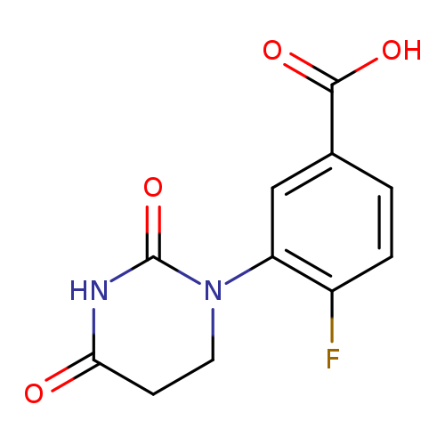 3-(2,4-Dioxotetrahydropyrimidin-1(2H)-yl)-4-fluorobenzoic acid