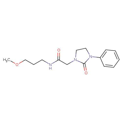 N-(3-methoxypropyl)-2-(2-oxo-3-phenylimidazolidin-1-yl)acetamide