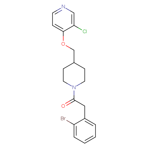 2-(2-bromophenyl)-1-(4-{[(3-chloropyridin-4-yl)oxy]methyl}piperidin-1-yl)ethan-1-one