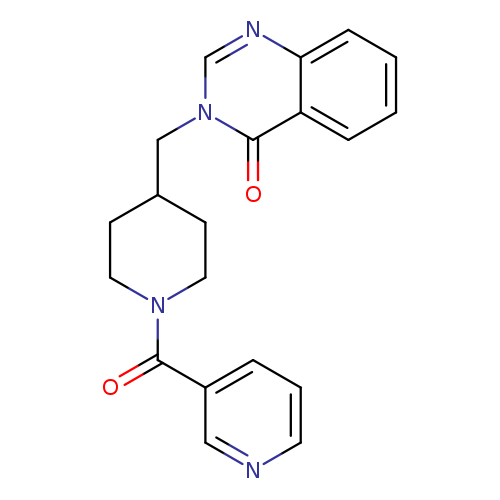3-{[1-(pyridine-3-carbonyl)piperidin-4-yl]methyl}-3,4-dihydroquinazolin-4-one