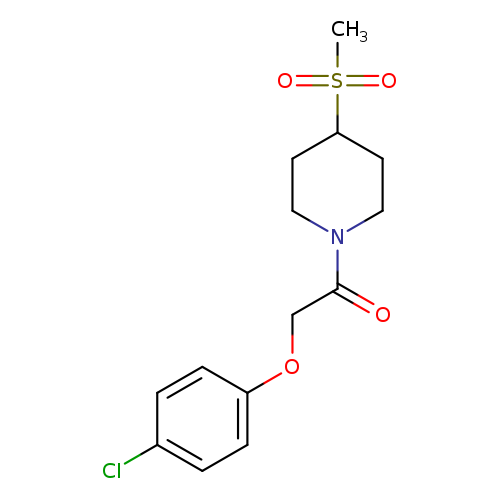 2-(4-chlorophenoxy)-1-(4-methanesulfonylpiperidin-1-yl)ethan-1-one