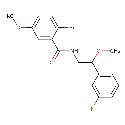 2-bromo-N-[2-(3-fluorophenyl)-2-methoxyethyl]-5-methoxybenzamide