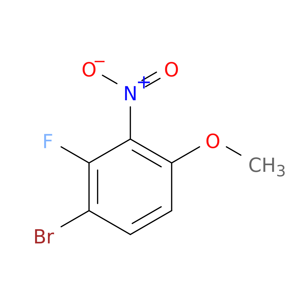 1-Bromo-2-fluoro-4-methoxy-3-nitrobenzene