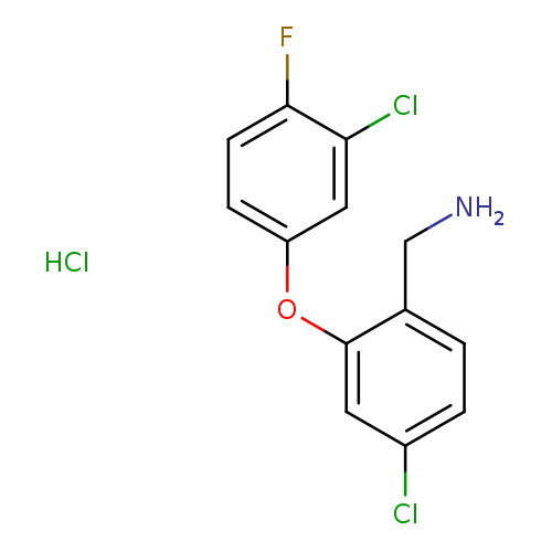 [4-chloro-2-(3-chloro-4-fluorophenoxy)phenyl]methanamine hydrochloride