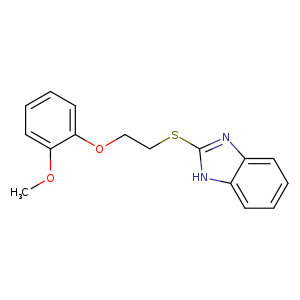 2-([2-(2-Methoxyphenoxy)ethyl]thio)-1h-benzimidazole