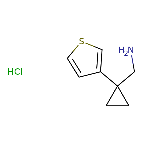 1-[1-(thiophen-3-yl)cyclopropyl]methanaminehydrochloride
