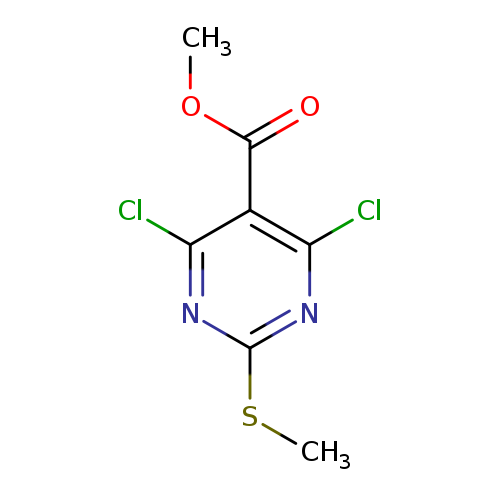 5-Pyrimidinecarboxylic acid, 4,6-dichloro-2-(methylthio)-, methyl ester
