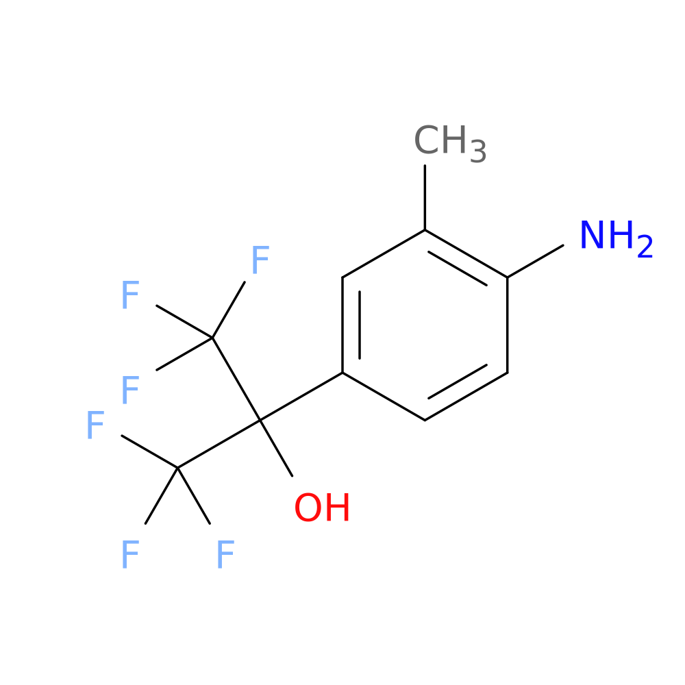 Benzenemethanol, 4-amino-3-methyl-α,α-bis(trifluoromethyl)-