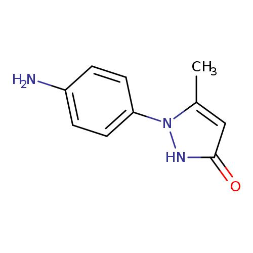 3H-Pyrazol-3-one, 1-(4-aminophenyl)-1,2-dihydro-5-methyl-