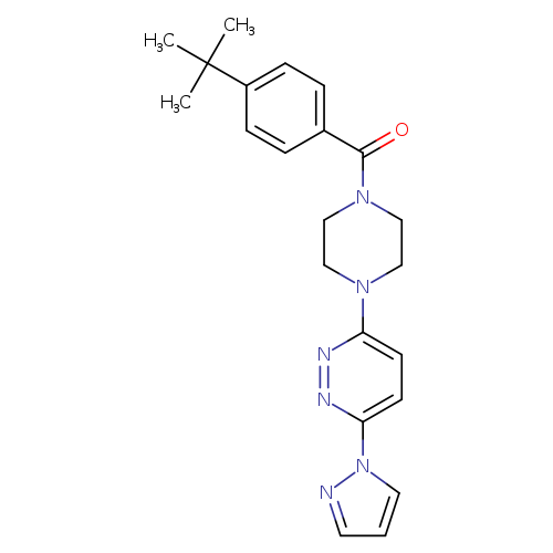 3-[4-(4-tert-butylbenzoyl)piperazin-1-yl]-6-(1H-pyrazol-1-yl)pyridazine