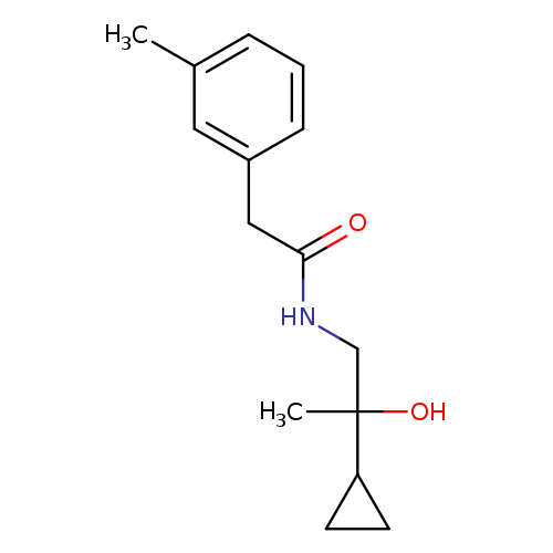 N-(2-cyclopropyl-2-hydroxypropyl)-2-(3-methylphenyl)acetamide