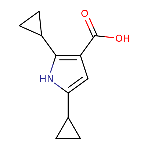 2,5-dicyclopropyl-1H-pyrrole-3-carboxylic acid