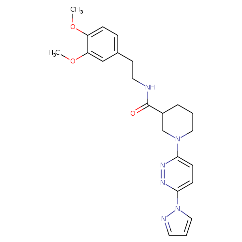 N-[2-(3,4-dimethoxyphenyl)ethyl]-1-[6-(1H-pyrazol-1-yl)pyridazin-3-yl]piperidine-3-carboxamide