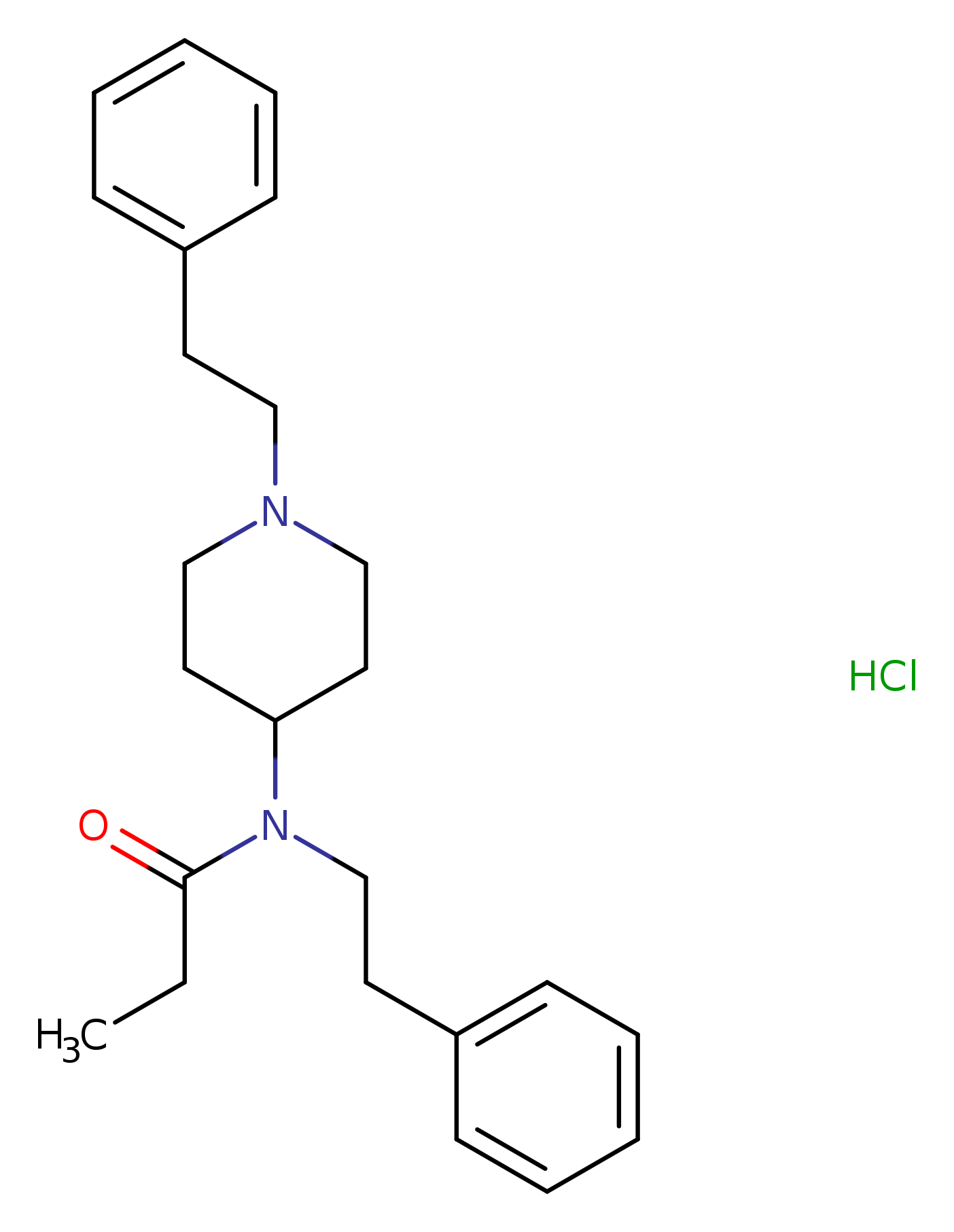 N-(2-phenylethyl)-N-[1-(2-phenylethyl)-4-piperidinyl]-propanamide, monohydrochloride