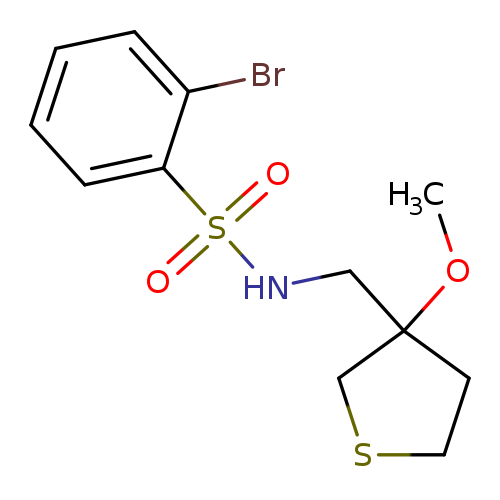2-bromo-N-[(3-methoxythiolan-3-yl)methyl]benzene-1-sulfonamide