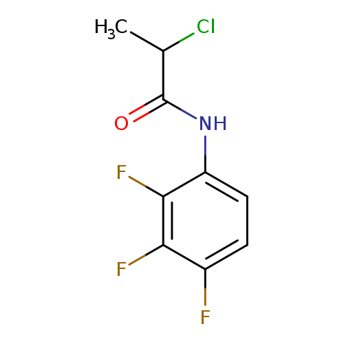 2-chloro-N-(2,3,4-trifluorophenyl)propanamide