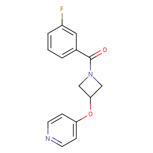 4-{[1-(3-fluorobenzoyl)azetidin-3-yl]oxy}pyridine