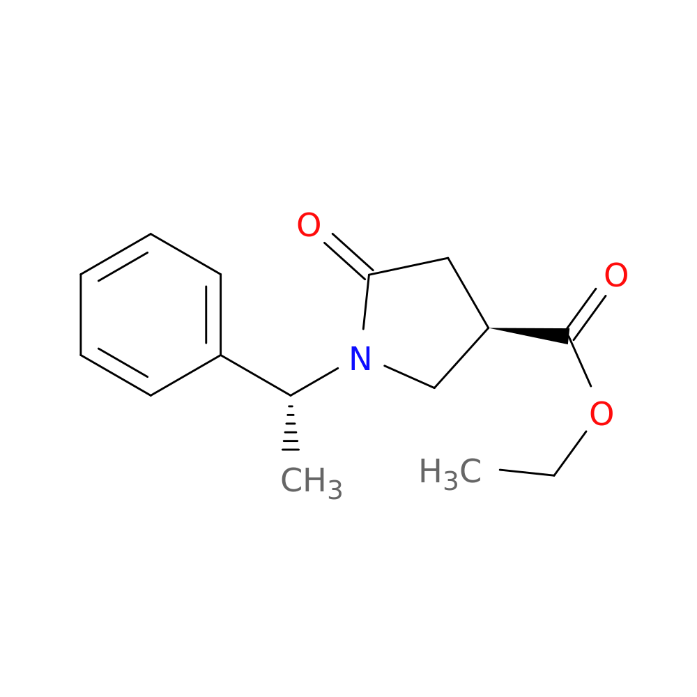 Ethyl (1R, 3R)-5-oxo-1-(1-phenylethyl)pyrrolidine-3-carboxylate