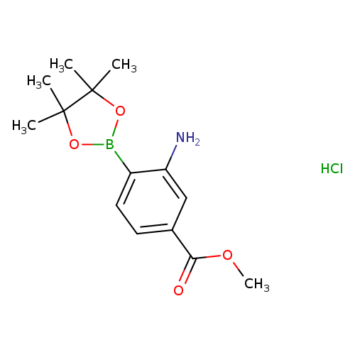 2-Amino-4-methoxycarbonylphenylboronic acid, pinacol ester, HCl