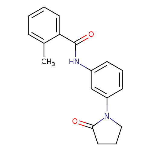2-methyl-N-[3-(2-oxopyrrolidin-1-yl)phenyl]benzamide