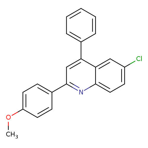6-chloro-2-(4-methoxyphenyl)-4-phenylquinoline