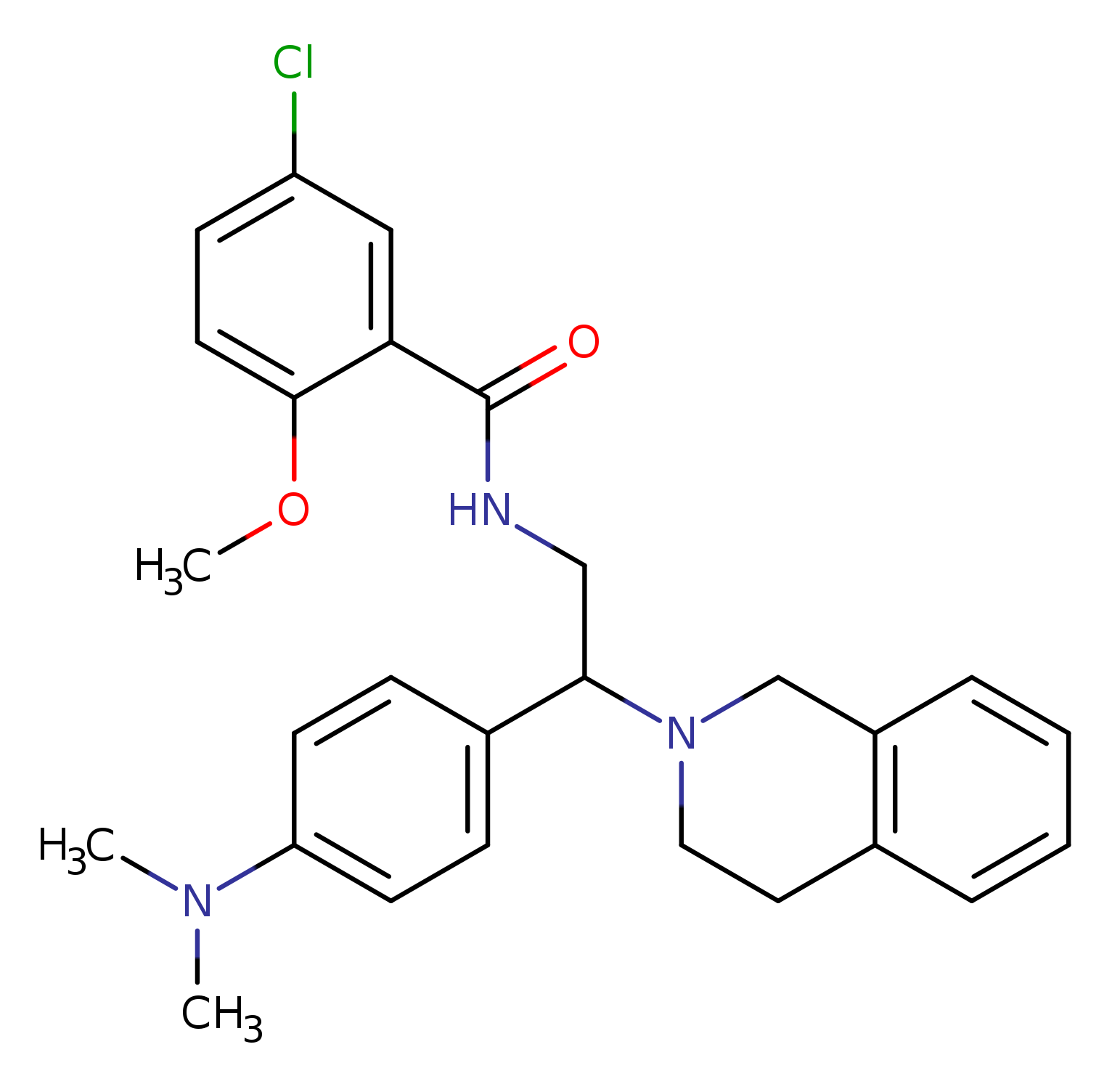 5-chloro-N-{2-[4-(dimethylamino)phenyl]-2-(1,2,3,4-tetrahydroisoquinolin-2-yl)ethyl}-2-methoxybenzamide