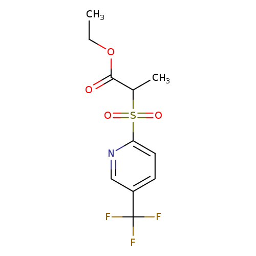 ethyl 2-{[5-(trifluoromethyl)pyridin-2-yl]sulfonyl}propanoate