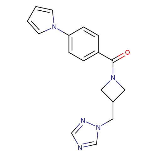 1-({1-[4-(1H-pyrrol-1-yl)benzoyl]azetidin-3-yl}methyl)-1H-1,2,4-triazole